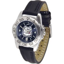 Connecticut Huskies NCAA AnoChrome Sport Ladies Watch (Leather B