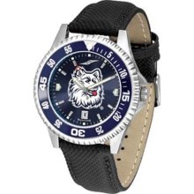 Connecticut Huskies UCONN NCAA Mens Leather Anochrome Watch ...