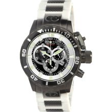 Corduba Chronograph Stainless Steel Case and Bracelet Black Tone Dial Date Displ