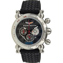 Corvette ZR1 Ball Joint Chronograph Watch, Stainless Steel Gray...