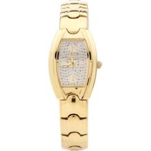 Croton Womens Swiss Quartz Diamond Dial Gold Watch Cn207082