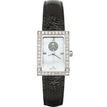 Denver Nuggets Women's Black Leather Strap Allure Watch