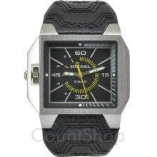 Diesel Analog Dz1401 | Black Dial & Leather Strap | 47mm X 36mm | 50m |