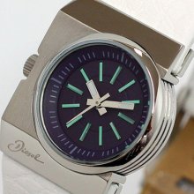 Diesel Ladie's Collection White And Purple Dial Watch Dz5250