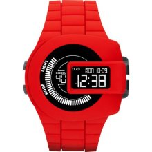 DIESEL 'Viewfinder' Digital Watch, 43mm x 52mm Red