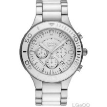 Dkny Men's Chronograph White Ceramic Collection Watch Ny1491