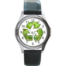 Earth Day Unisex Silver-Tone Round Metal Watch 08