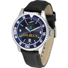 East Tennessee State Buccaneers Mens Leather Anochrome Watch