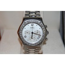 Ebel 1911 Mens Watch Automatic Chronograph Diamond Bezel 9137247-26735260c