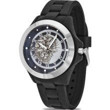 Ed Hardy Mt-bk Mist Black Tiger Tattoo Watch