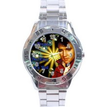 Elvis Presley Stainless Steel Analogue Watch For Men Fashion Gift Hot