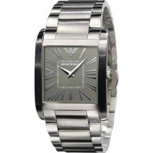 Emporio Armani Ar2010 Classic Stainless Steel Gunmetal Dial Men's Watch