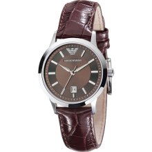 Emporio Armani Ladie's Classic Brown Dress Watch Ar2414