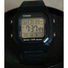 Excellent Condition Casio W-800h Chronograph Quartz Watch/ 100m Water Resistant