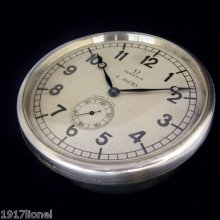 Extremely Rare Omega Art Deco 8 Days Dashboard Clock C1930 - Watch - Chronometer