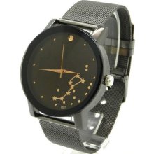 Fashion Stainless Steel Luxury Mens Quartz Wrist Watch Watches Q1201