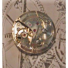 Fhf 28, 17 Jewel Manual Watch Movement Signed Timecraft, Runs, For Parts.lk