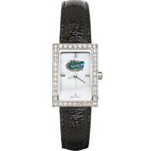 Florida Women's Black Leather Strap Allure Watch