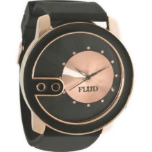 FLuD Watches - The Exchange - Rose/ Black - Watch - Black O/S