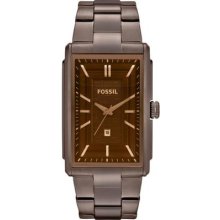 Fossil Brown Stainless Steel Mens Watch Fs4679