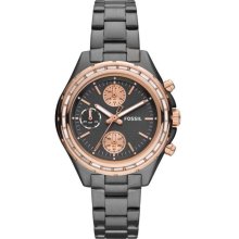 Fossil Chronograph Dylan Smoke Ion Women's Watch CH2825