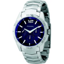 Fossil Mens Multifunctional Navy Dial Watch