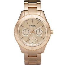 Fossil 'Stella' Rose Gold Multifunction Watch, 37mm