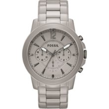 Fossil Watches Women's Chronograph Gray Dial Gray Ceramic Gray Cerami