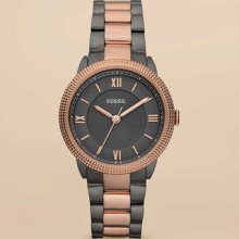 Fossil Women Sydney Mini Stainless Steel Watch â€“ Smoke And Rose Es3075