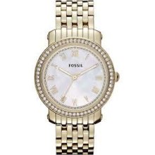 Fossil Women's Es3113 Emma Stainless Steel Gold-tone Watch