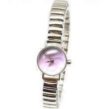 Funky Ladies Lilac Expanding Metal Bracelet Strap Watch Xmas Gift For Her /women