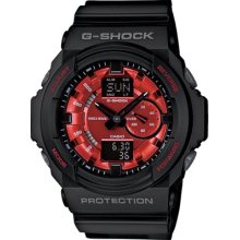 G-Shock GA-150MF-1A Black/Red Watch - black/red