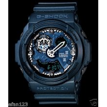 Ga-300a-2a Blue X-large Anslog Digital Resin Band Japan G-shock Casio Watch