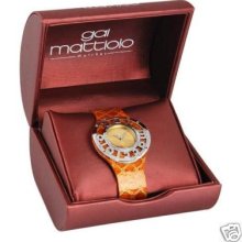 Gai Mattiolo Brown Leather Strap Ladies Watch