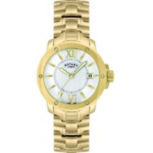 GB02831-06 Rotary Mens Timepieces Gold Tone Steel Watch