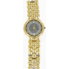 Geneva Gold Tone Watch W/ Date Function