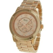 Geneva Platinum 9158 Women's Decorative Chronograph-style Link