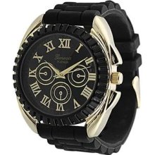 Geneva Platinum Men's Chronograph-style Silicone