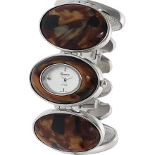 Geneva Platinum Women's Tortoise Link Watch