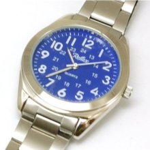 Gents Blue Dial Metal Bracelet Strap Watch