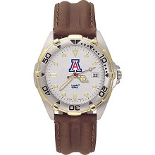 Gents University Of Arizona All Star Watch With Leather Strap