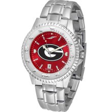 Georgia Bulldogs Competitor AnoChrome Steel Band Watch