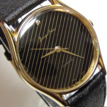 Georgio Cassini Men's Quartz Gold Diamond Watch