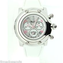 Glam Rock Gr10130 Swiss 46mm White Leather Mop Two Options Chrono Fast Ship