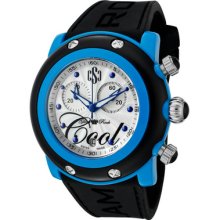 Glamrock Women's Miami Beach Chronograph Black Silicone