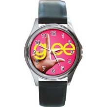 Glee Unisex Silver-Tone Round Metal Watch 17