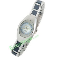 Good Jewelry Oval Face Ladies' Slim Quartz Wrist Watch