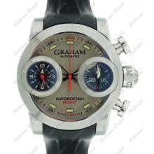 Graham Swordfish Right 2swbs-b29r Stainless Steel Chronoraph Watch Msrp $11,185