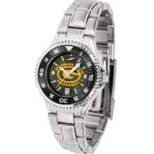 Grambling State Tigers Competitor AnoChrome Ladies Watch with Steel Band and Colored Bezel