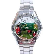 Green Farm Tractor Stainless Steel Analogue Watch